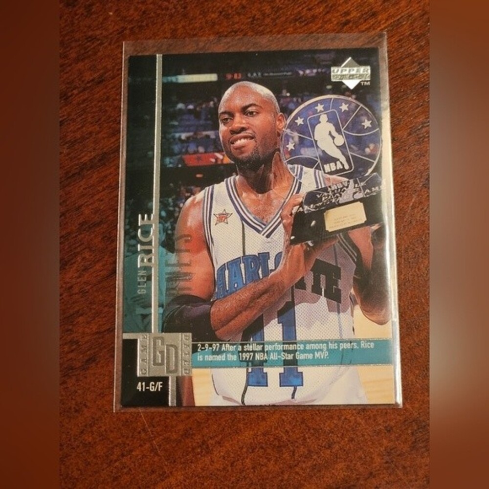 #13 Glen Rice NBA Collectible Card